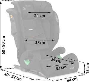 Fotelik samochodowy Nukido Fotelik samochodowy Nukido Louis Soft czarny 15-36 kg ISOFIX 6