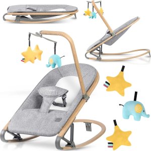 Nukido Leżaczek bujaczek z zabawkami NK-53 Nukido - szary 8