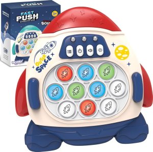 Woopie WOOPIE Gra POP IT Elektroniczna Antystresowa Zręcznościowa Rakieta red 1