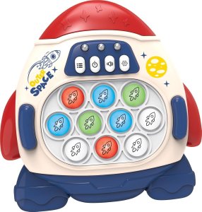 Woopie WOOPIE Gra POP IT Elektroniczna Antystresowa Zręcznościowa Rakieta red 2