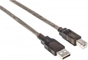 Kabel USB Manhattan USB-A - USB-B 15 m Czarny (152389) 1