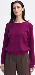 Nife Bluza z dzianiny prążkowanej z długim rękawem - purpura - BL08 (kolor purpura, rozmiar 36) 5