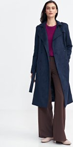 Nife Bluza z dzianiny prążkowanej z długim rękawem - purpura - BL08 (kolor purpura, rozmiar 36) 6