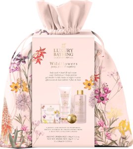 Milton THE LUXURY BATHING COMPANY Zestaw prezentowy Wildflowers - Peony,Peach & Raspberry (woreczek) 1op. 1