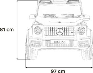 Ramiz Pojazd Mercedes Benz G63 AMG XXL Biały 22