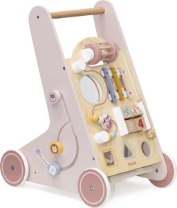 Viga Toys VIGA PolarB Drewniany Pchacz Chodzik Różowy Edukacyjny 7