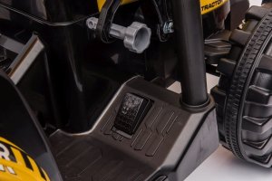 Ramiz Pojazd MEGA Traktor D68 Z Przyczepką Żółty 15