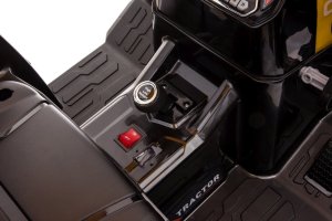 Ramiz Pojazd MEGA Traktor D68 Z Przyczepką Żółty 18