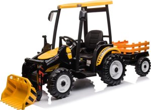 Ramiz Pojazd MEGA Traktor D68 Z Przyczepką Żółty 21