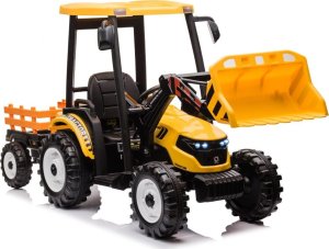 Ramiz Pojazd MEGA Traktor D68 Z Przyczepką Żółty 7