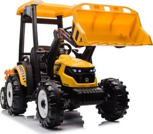 Ramiz Pojazd MEGA Traktor D68 Z Przyczepką Żółty 8