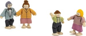 Viga Toys VIGA Zestaw Drewnianych Laleczek Materiałowe Ubranka 4 szt 2