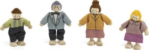 Viga Toys VIGA Zestaw Drewnianych Laleczek Materiałowe Ubranka 4 szt 3