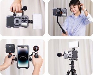 VRIG Obudowa Ramka Case Klatka Obudowa 3x ISO 10x 1/4'' do iPhone 14 PRO MAX / A0082 3