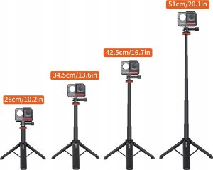 Statyw VRIG Statyw Monopod Grip do Kamery GoPro SJCAM XIAOMI DJI INSTA360 / 51cm VRIG / TP-08 / A0040 4