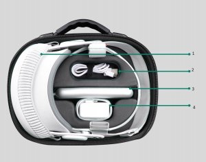 HiFylux Futerał Etui Pokrowiec Case Walizka na Okulary Gogle VR APPLE VISION PRO / AP-BF44-D 5