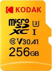 Karta Kodak Karta KODAK MicroSDXC Micro SDXC MicroSD 256GB UHS-I U3 V30 A1 + ADAPTER 4