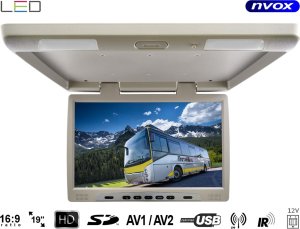 Monitor Nvox Monitor podwieszany podsufitowy LCD 19" cali LED FM IR USB SD 1