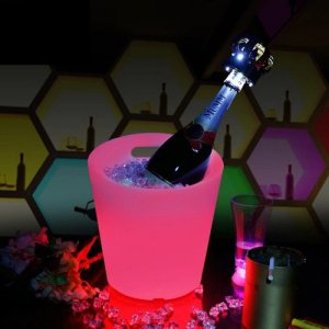Techly Techly Wiaderko do lodu z podświetlaniem LED RGB i pilotem 4