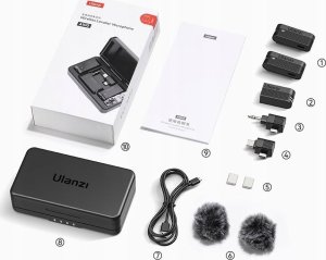 Mikrofon Ulanzi Mikrofon Bezprzewodowy na USB USB-C TYPE-C i Mini Jack 3.5mm / ULANZI A100 4