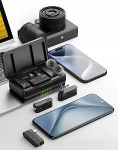 Mikrofon Ulanzi Mikrofon Bezprzewodowy na USB USB-C TYPE-C i Mini Jack 3.5mm / ULANZI A100 6