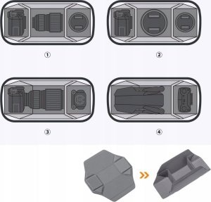 Torba K+F Torba Fotograficzna Walizka Saszetka Etui na Aparat Kamerę Telefon K&F10L / KF13.157V2 6