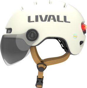 Livall Kask Miejski Livall L23 z Szybką Czujnikiem Upadku SOS i LED (L23-M-WHT) 2