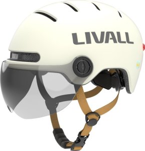 Livall Kask Miejski Livall L23 z Szybką Czujnikiem Upadku SOS i LED (L23-M-WHT) 4