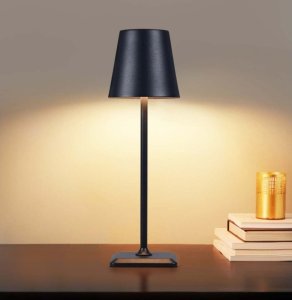 Lampa stołowa Techly Bezprzewodowa lampka LED stołowa dotykowa czarna 2