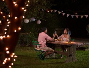 Lampa stołowa Techly Bezprzewodowa lampka LED stołowa dotykowa czarna 6