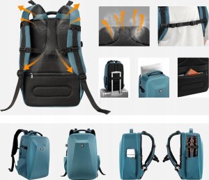 Plecak K+F Plecak Fotograficzny Foto na Aparat Lustrzankę DSLR do CANON NIKON SONY  K&F / KF13.134V2 Niebieski 9