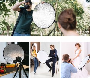 K+F Blenda Fotograficzna 5w1 DYFUZOR + ETUI Plener Studio Okrągła 110cm 110 / K&F / KF18.0003 6