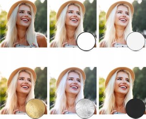 K+F Blenda Fotograficzna 5w1 DYFUZOR + ETUI Plener Studio Okrągła 110cm 110 / K&F / KF18.0003 7