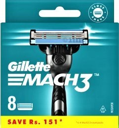 M OSTRZA NOŻE DO MASZYNKI GILLETTE MACH 3 WKŁADY 8 SZTUK 1