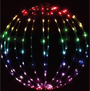 Dekoracja świąteczna Christmas decoration KULA DEKORACYJNA WISZĄCA 168LED RGB 40CM 1