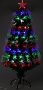 Dekoracja świąteczna Christmas decoration CHOINKA DEKORACYJNA ŚWIATŁOWODOWA MULTIKOLOR 60CM 1