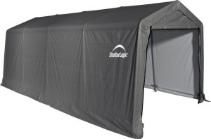 ShelterLogic ShelterLogic Szopa na narzędzia do namiotu foliowego Szary 610x300x240cm 1
