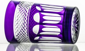 Crystal Julia Crystal Julia Szklanki kryształowe do kawy wody 6 sztuk ostry fiolet 1