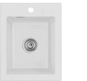 Zlewozmywak SYSTEMCERAM Systemceram Mera 39 Alu, zlewozmywak ceramiczny , korek manualny 1