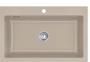 Zlewozmywak SYSTEMCERAM Mera 80 Fango Zlew ceramiczny, korek manualny 1