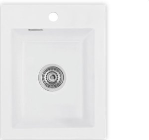 Zlewozmywak SYSTEMCERAM Systemceram Mera 39 Polar, zlewozmywak ceramiczny , korek manualny 1