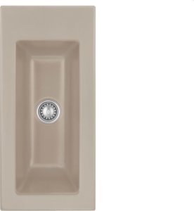 Zlewozmywak SYSTEMCERAM Systemceram Mera 24 Fango, Zlew ceramiczny, korek manualny 1