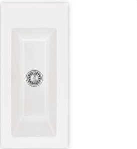 Zlewozmywak SYSTEMCERAM Systemceram Mera 24 Polar, Zlew ceramiczny, korek manualny 1