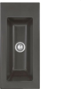 Zlewozmywak SYSTEMCERAM Systemceram Mera 24 Schiefer, Zlew ceramiczny, korek manualny 1