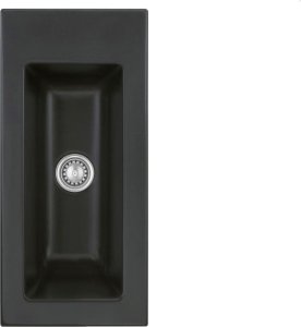 Zlewozmywak SYSTEMCERAM Systemceram Mera 24 Nigra, Zlew ceramiczny, korek manualny 1