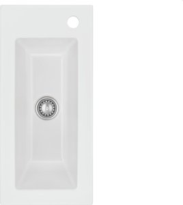 Zlewozmywak SYSTEMCERAM Systemceram Mera 24 Satin, Zlew ceramiczny, korek manualny 1