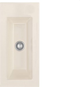 Zlewozmywak SYSTEMCERAM Systemceram Mera 24 Magnolia, Zlew ceramiczny, korek manualny 1