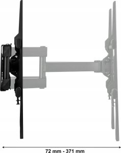 Pawonik OBROTOWY UCHWYT DO TELEWIZORA UCHYLNY WIESZAK TV DO 65 CALI VESA400 DO 50KG 6
