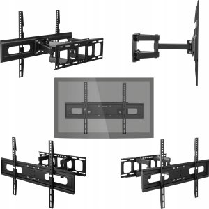 Pawonik OBROTOWY UCHWYT DO TELEWIZORA WIESZAK TV DO 70 CALI 600X400 VESA DO 50KG 8