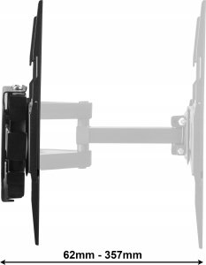 Pawonik OBROTOWY UCHWYT DO TELEWIZORA WIESZAK TV DO 70 CALI 600X400 VESA DO 50KG 10